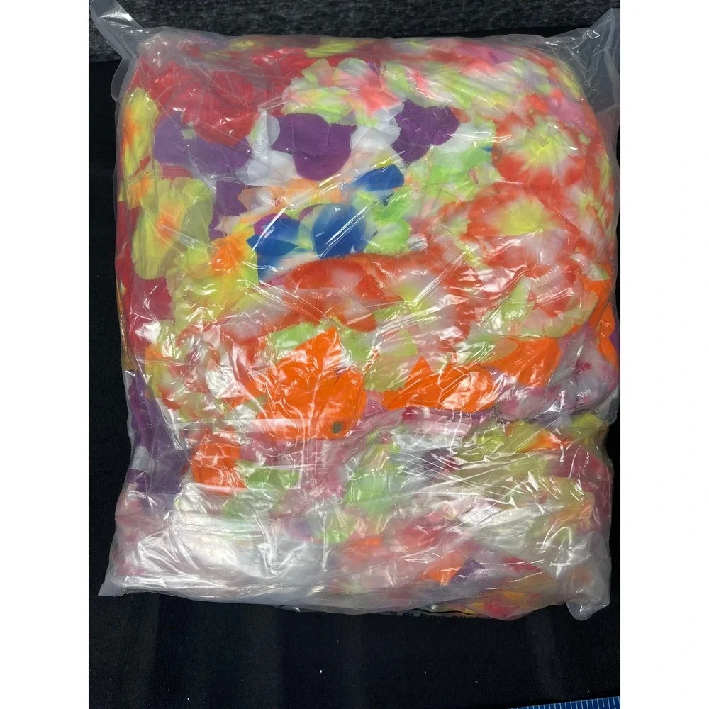 250 Pcs Hawaiian Lei Wedding Decorations‎ Multicolor Tropical Flower Petals Bulk